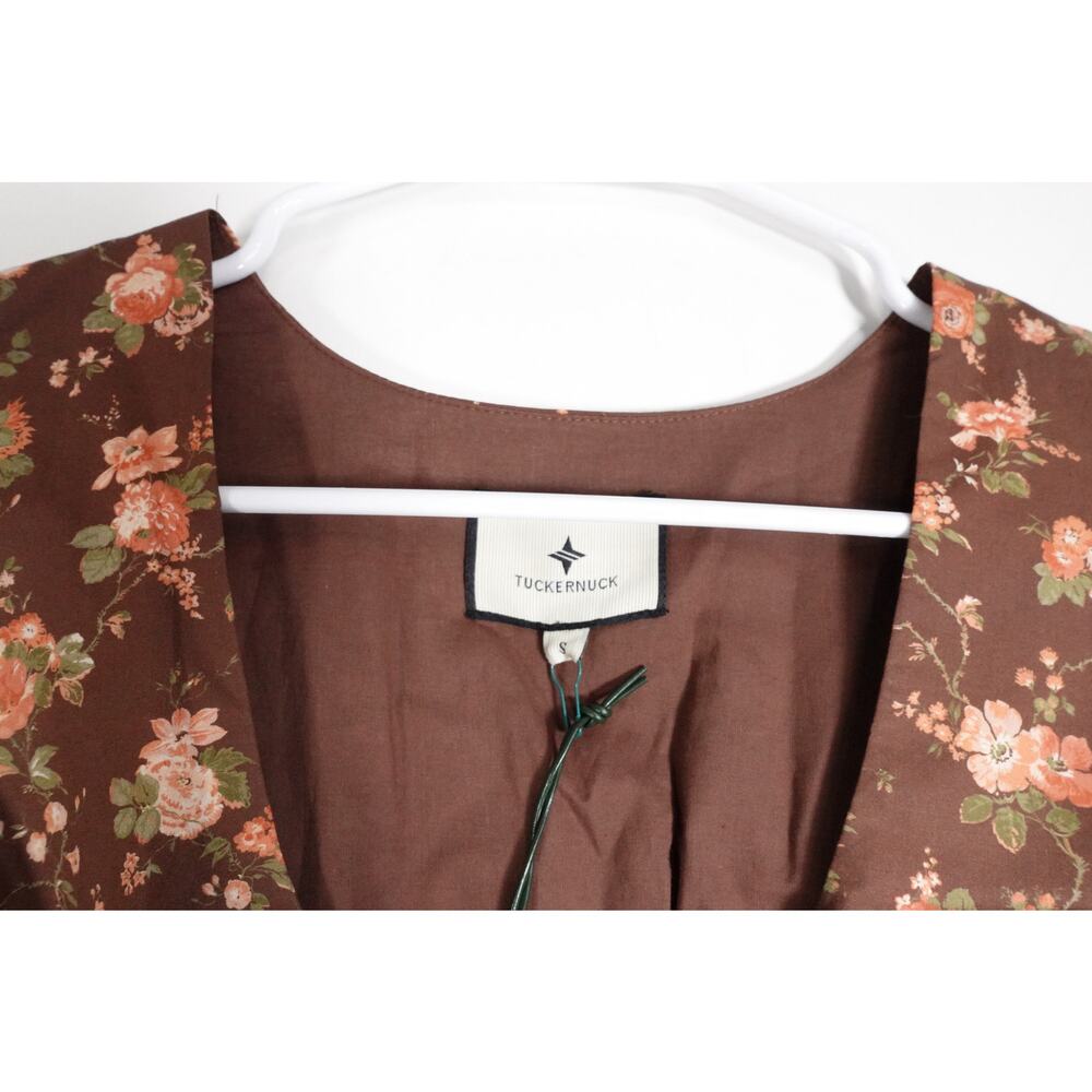 NWOT Tuckernuck Brown Floral Midi Dress x Shea McGee - Picture 8 of 12